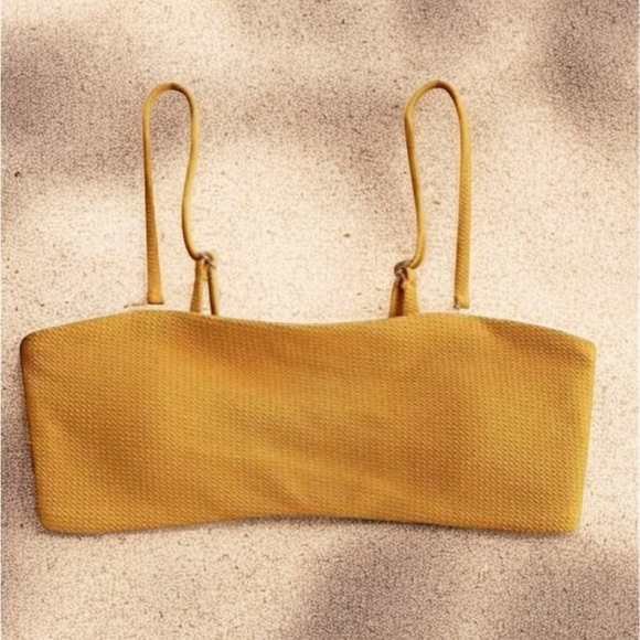 ZAFUL💫Bee Yellow Bandeau Bikini Top with Removable Straps - Picture 1 of 11